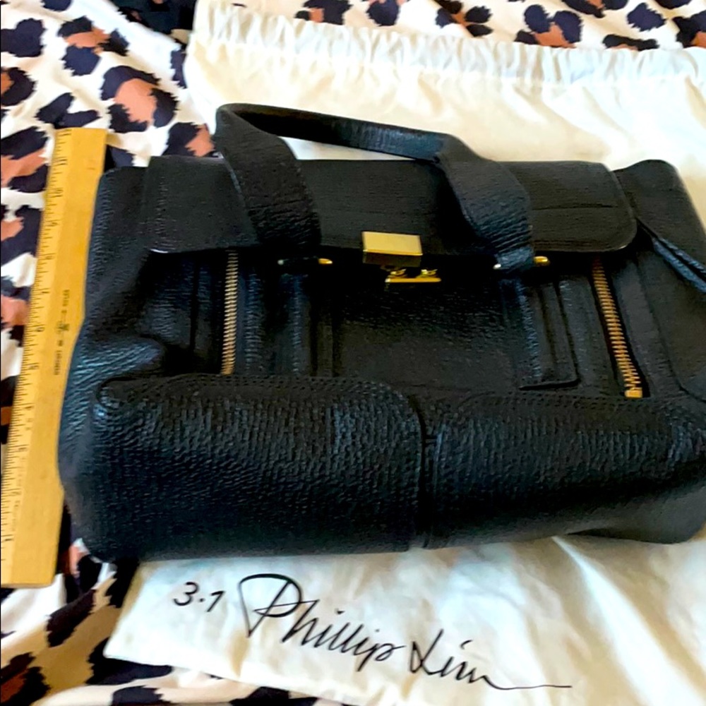 Phillip Lim pashli black leather satchel